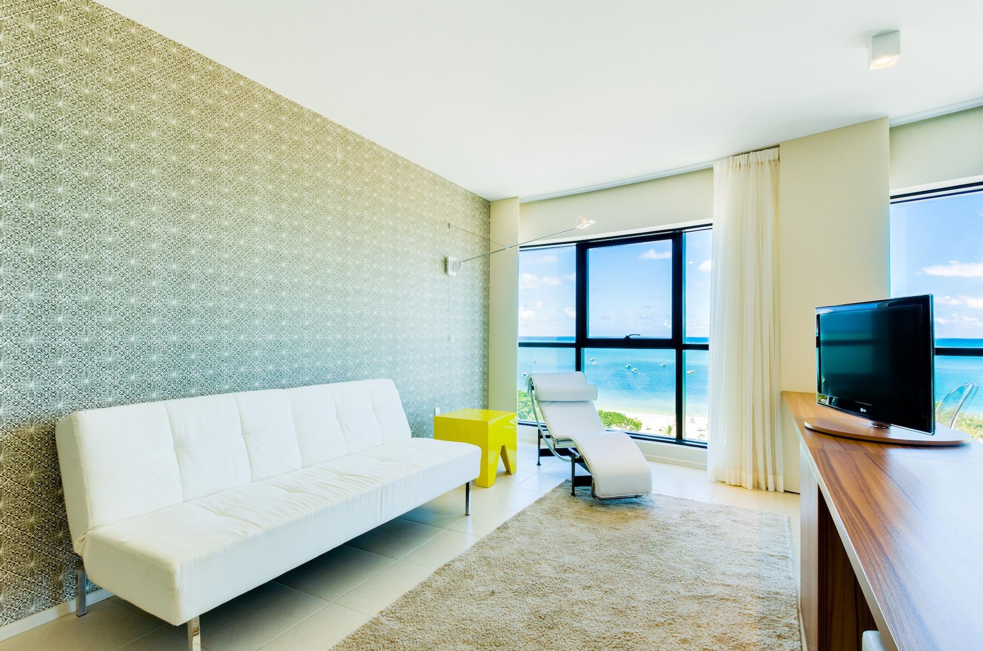 Meridiano Hotel Maceió Exteriér fotografie A living room with a sofa bed